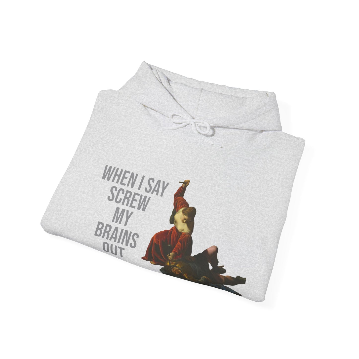 Hooded Sweatshirt- Jael and Sisera by Alessandro Turchi (Front)