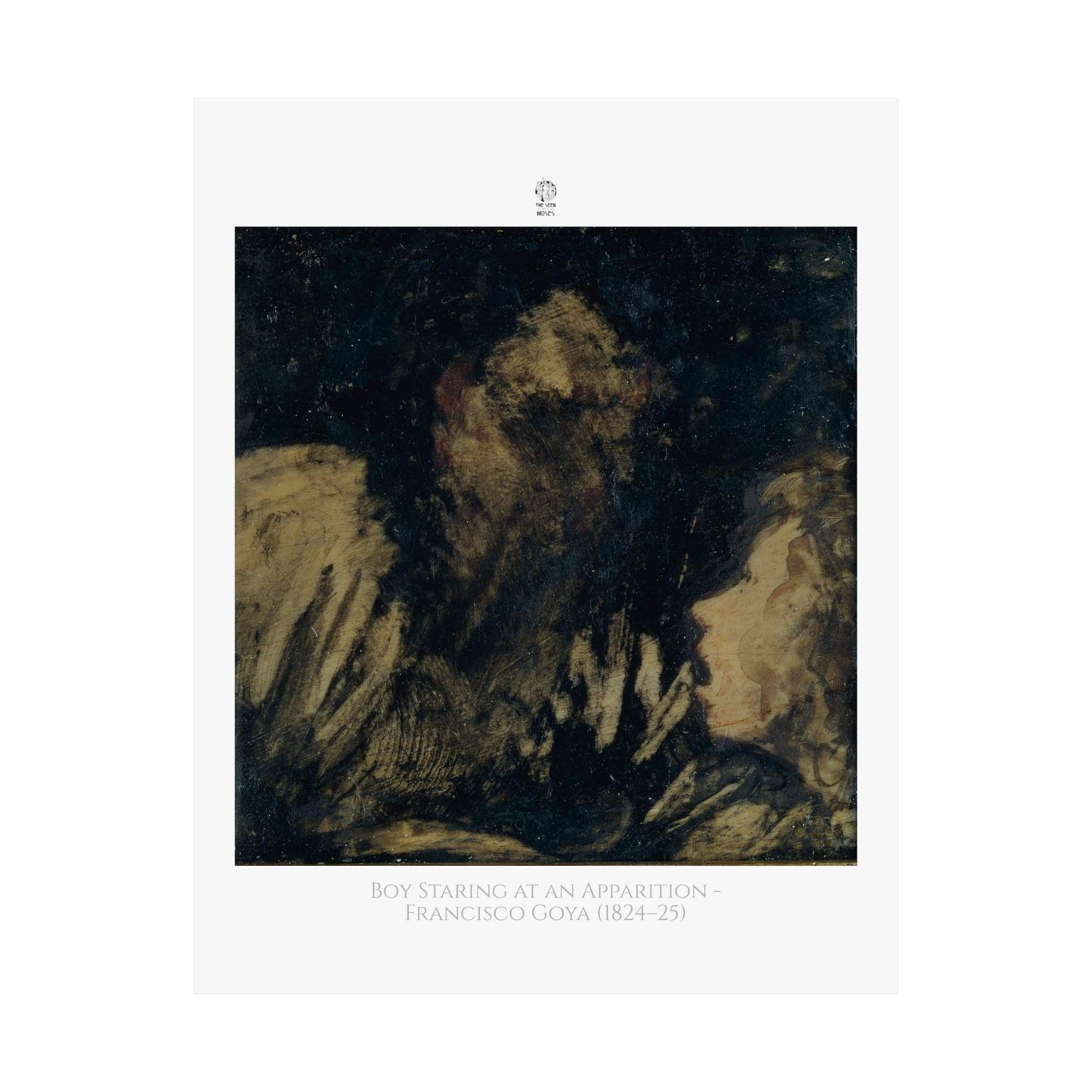 Boy Staring at an Apparition by Francisco Goya (1824-25)