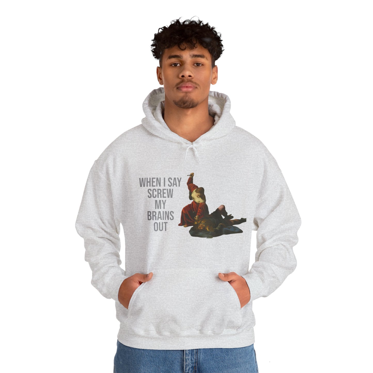 Hooded Sweatshirt- Jael and Sisera by Alessandro Turchi (Front)