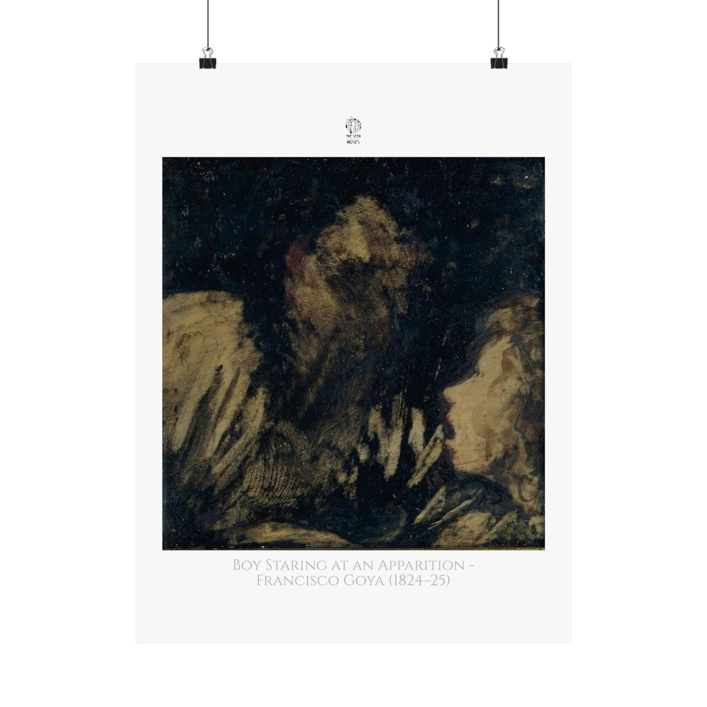 Boy Staring at an Apparition by Francisco Goya (1824-25)