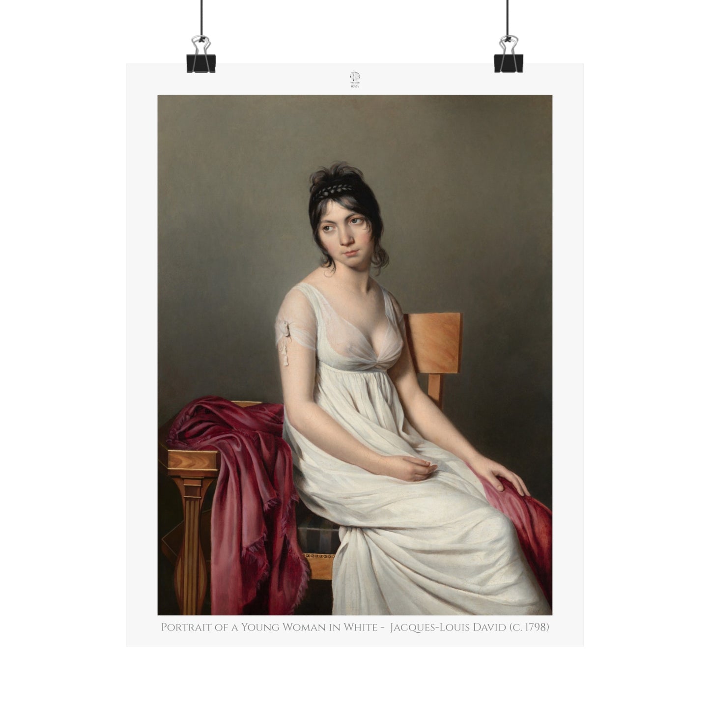 Portrait of a Young Woman in White - Jacques-Louis David (c. 1798)