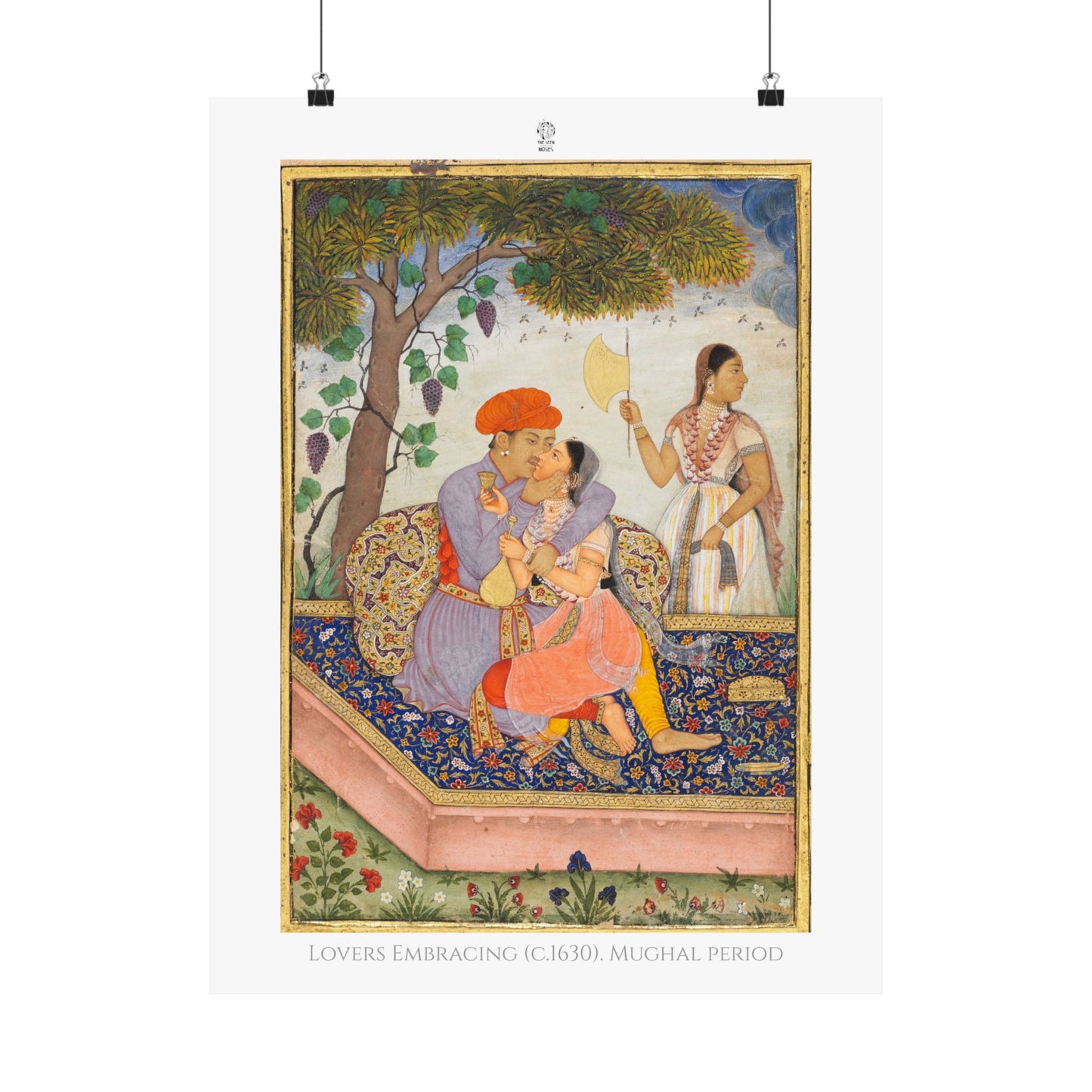 Lovers Embracing (c.1630). Mughal period