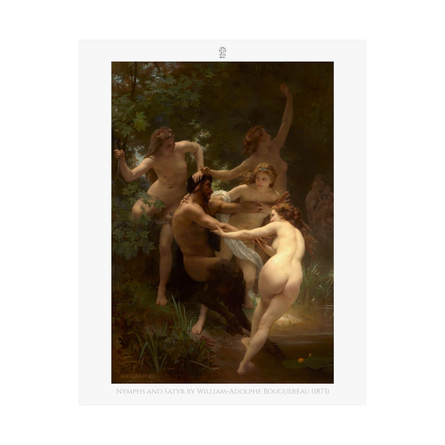 Nymphs and Satyr by William-Adolphe Bouguereau (1873)