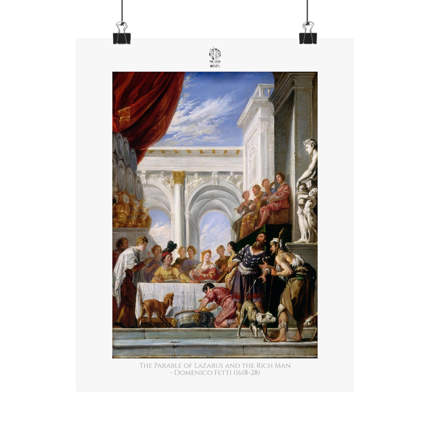 The Parable of Lazarus and the Rich Man - Workshop of Domenico Fetti (1618-28)