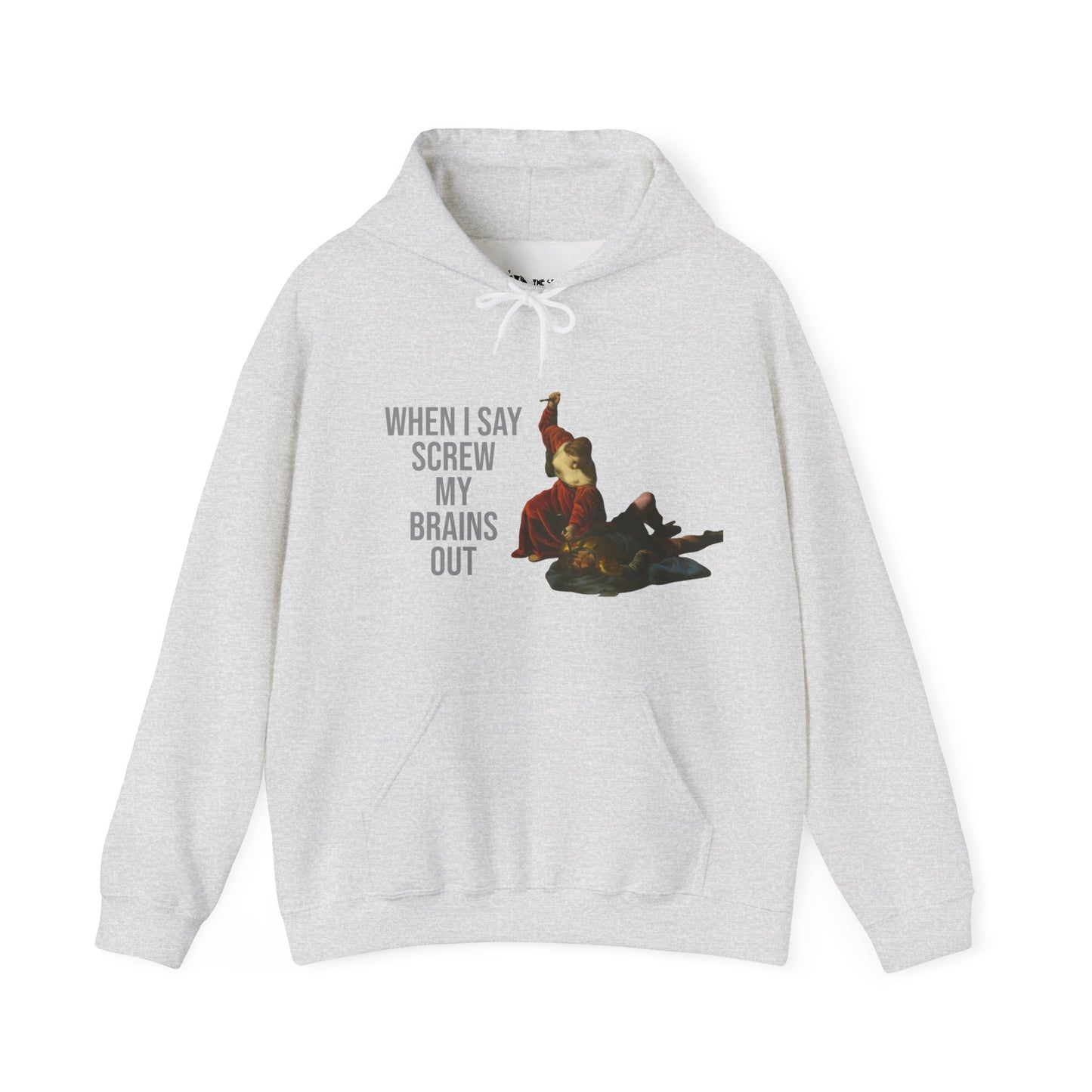 Hooded Sweatshirt- Jael and Sisera by Alessandro Turchi (Front)
