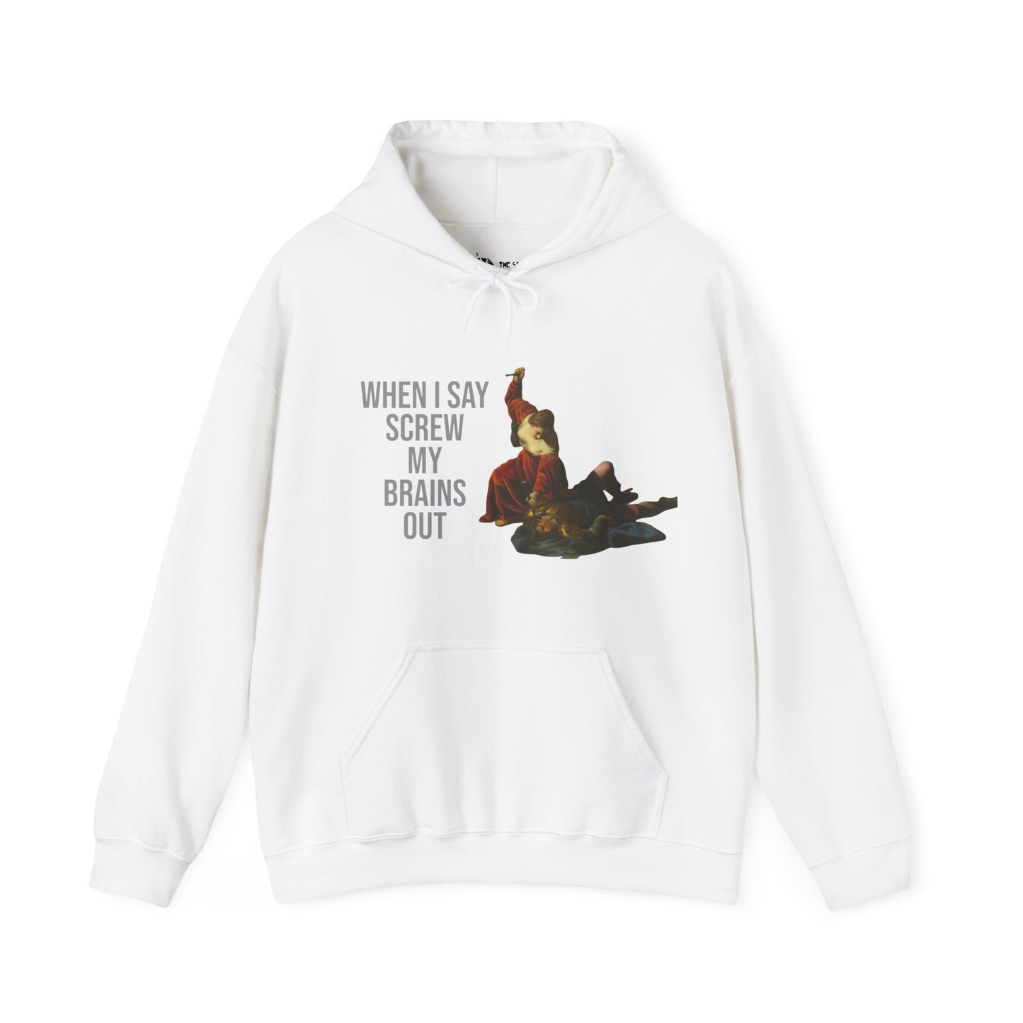 Hooded Sweatshirt- Jael and Sisera by Alessandro Turchi (Front)