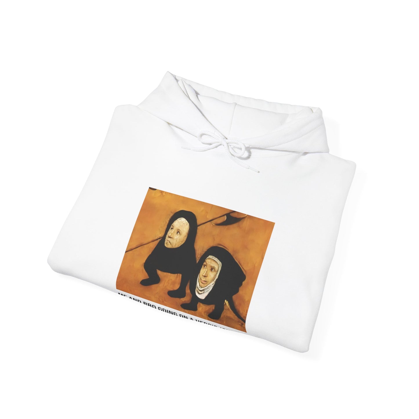 Hooded Sweatshirt - Hell (Fragment of Last Judgment) by Hieronymus Bosch (Front)
