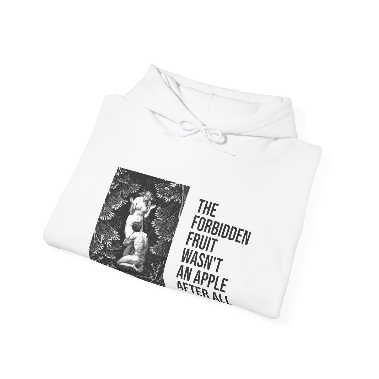 Hooded Sweatshirt- Adam and Eve in Paradise by Max Svabinsky