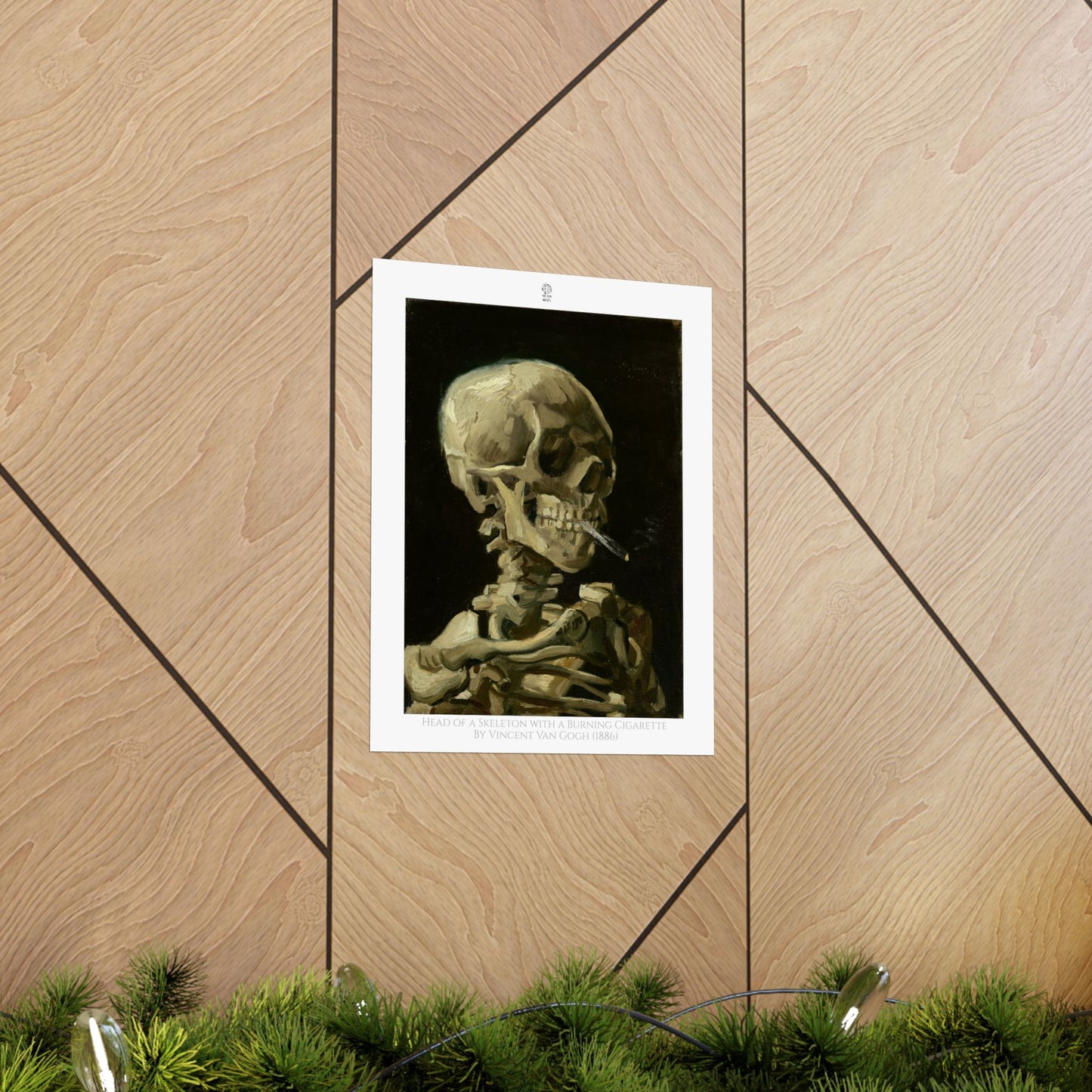 Head of a Skeleton with a Burning Cigarette by Vincent Van Gogh (1886)