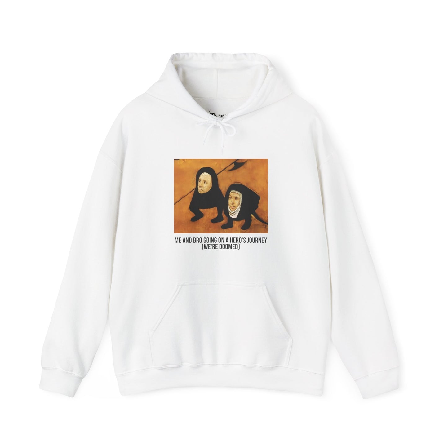 Hooded Sweatshirt - Hell (Fragment of Last Judgment) by Hieronymus Bosch (Front)