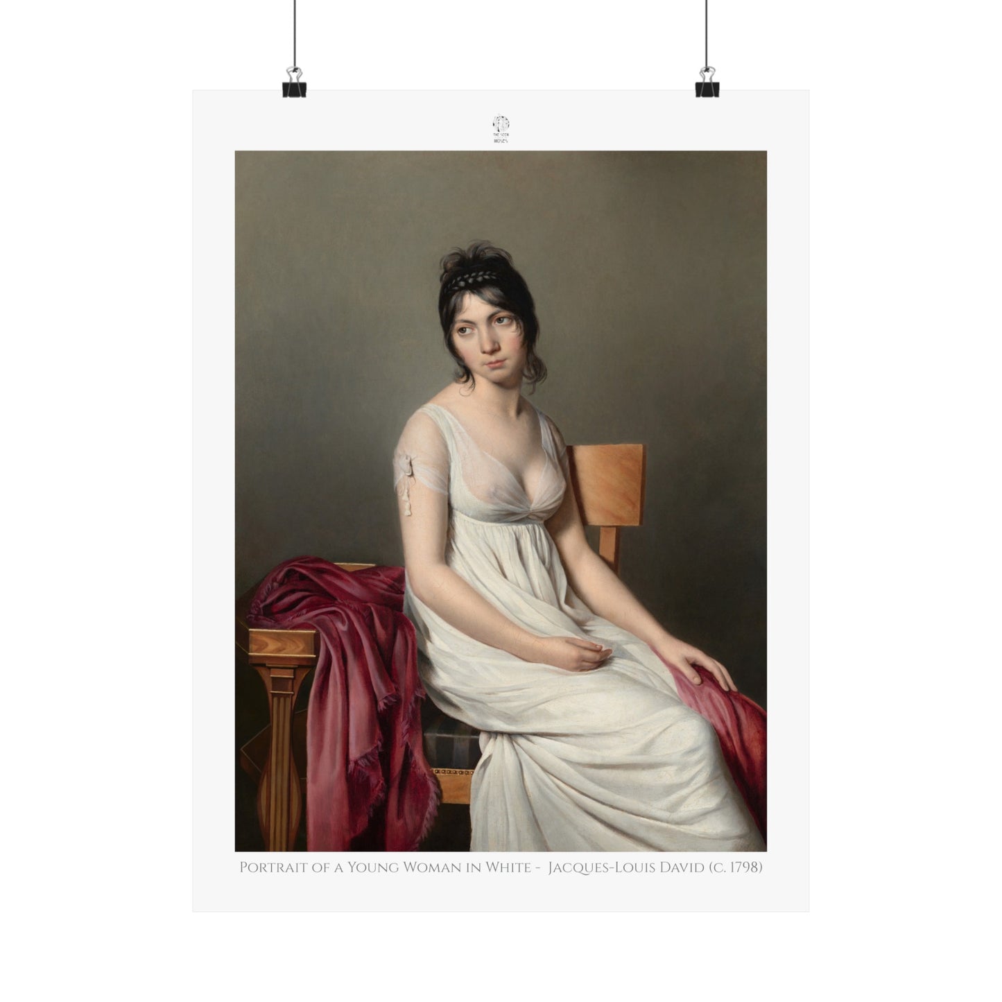 Portrait of a Young Woman in White - Jacques-Louis David (c. 1798)
