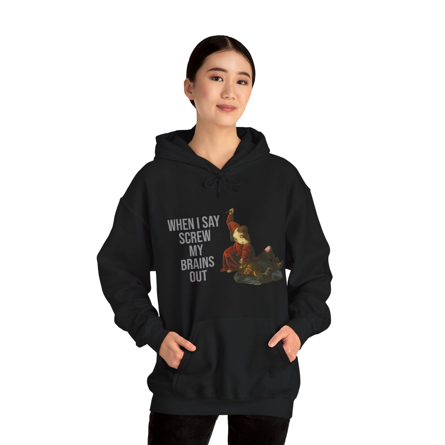 Hooded Sweatshirt- Jael and Sisera by Alessandro Turchi (Front)