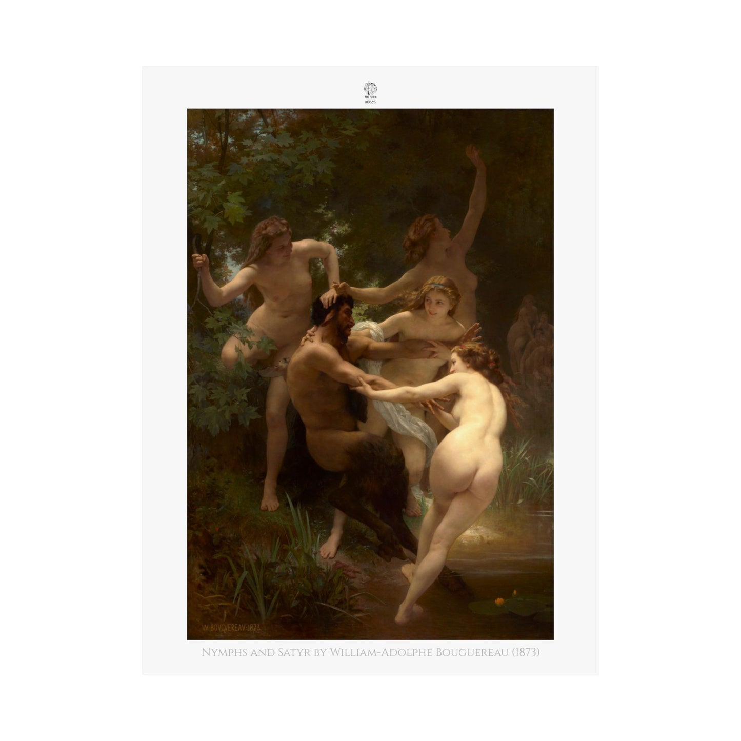 Nymphs and Satyr by William-Adolphe Bouguereau (1873)