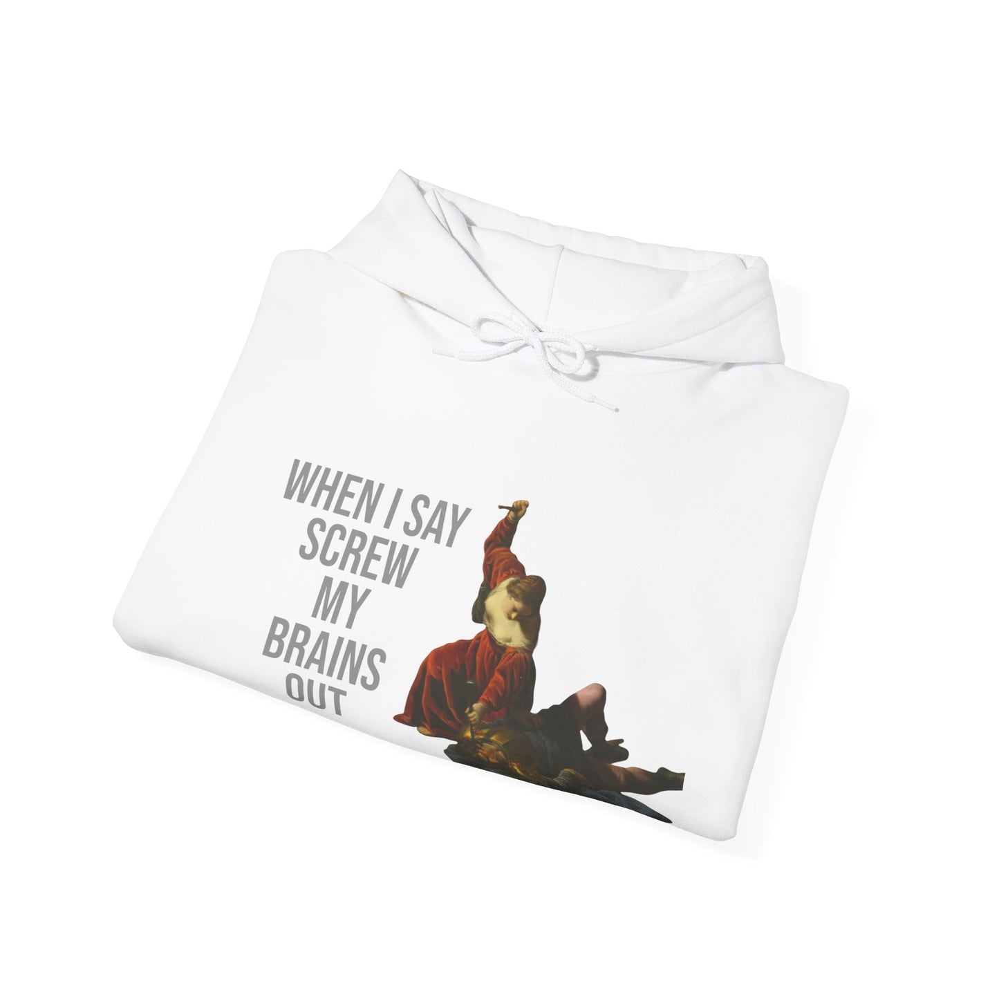 Hooded Sweatshirt- Jael and Sisera by Alessandro Turchi (Front)