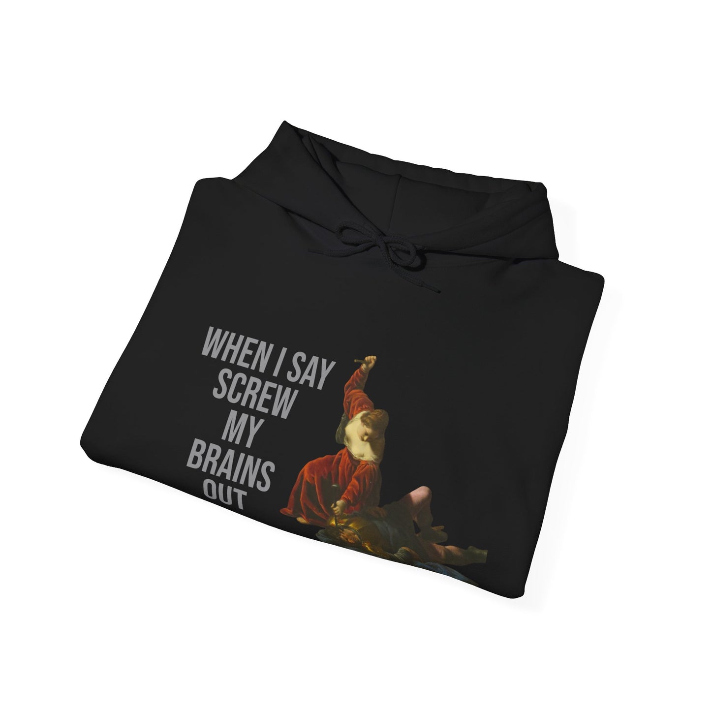 Hooded Sweatshirt- Jael and Sisera by Alessandro Turchi (Front)