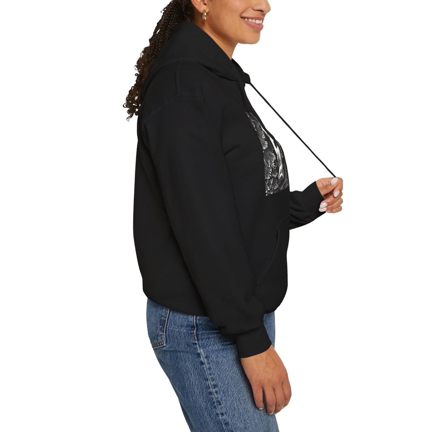 Hooded Sweatshirt- Adam and Eve in Paradise by Max Svabinsky