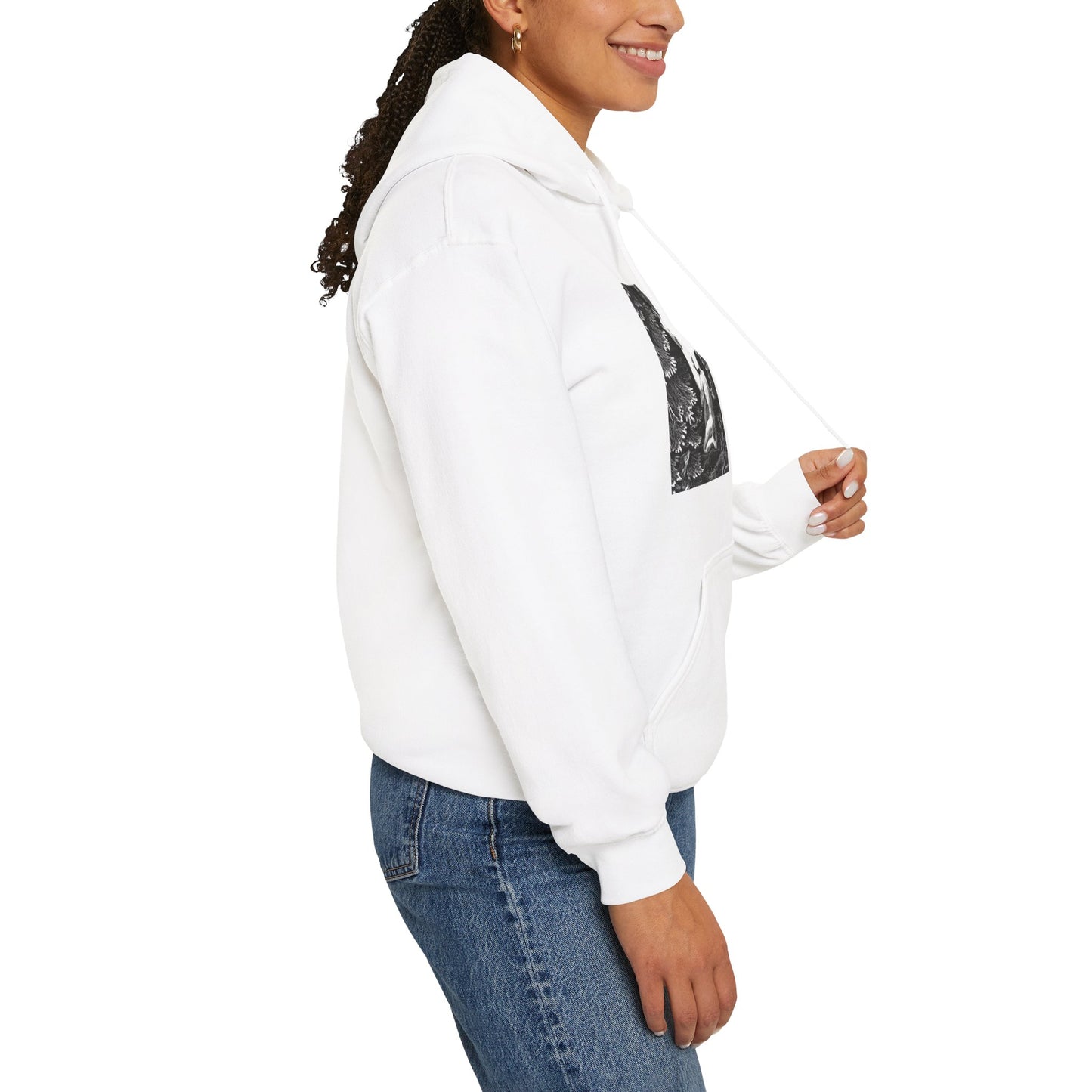 Hooded Sweatshirt- Adam and Eve in Paradise by Max Svabinsky