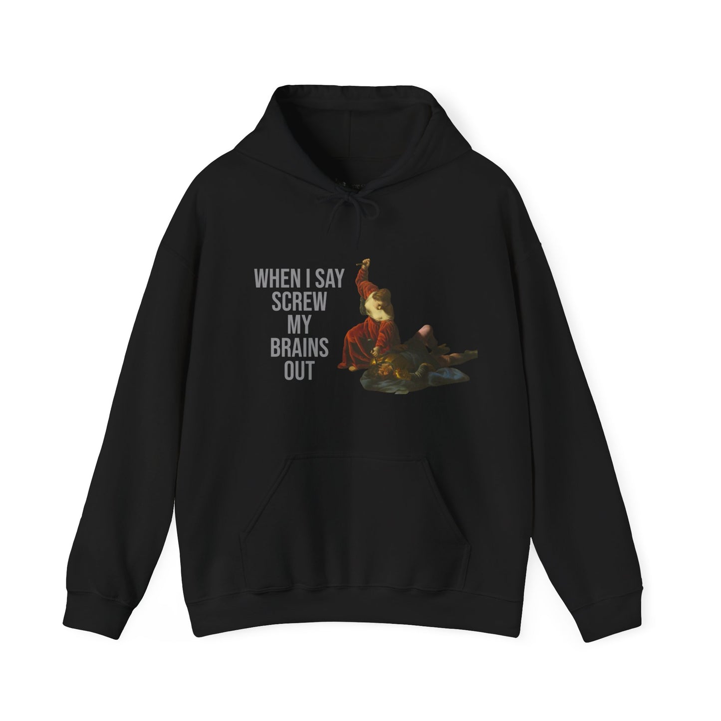 Hooded Sweatshirt- Jael and Sisera by Alessandro Turchi (Front)