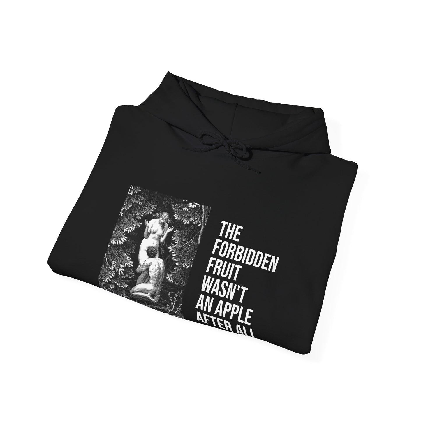 Hooded Sweatshirt- Adam and Eve in Paradise by Max Svabinsky