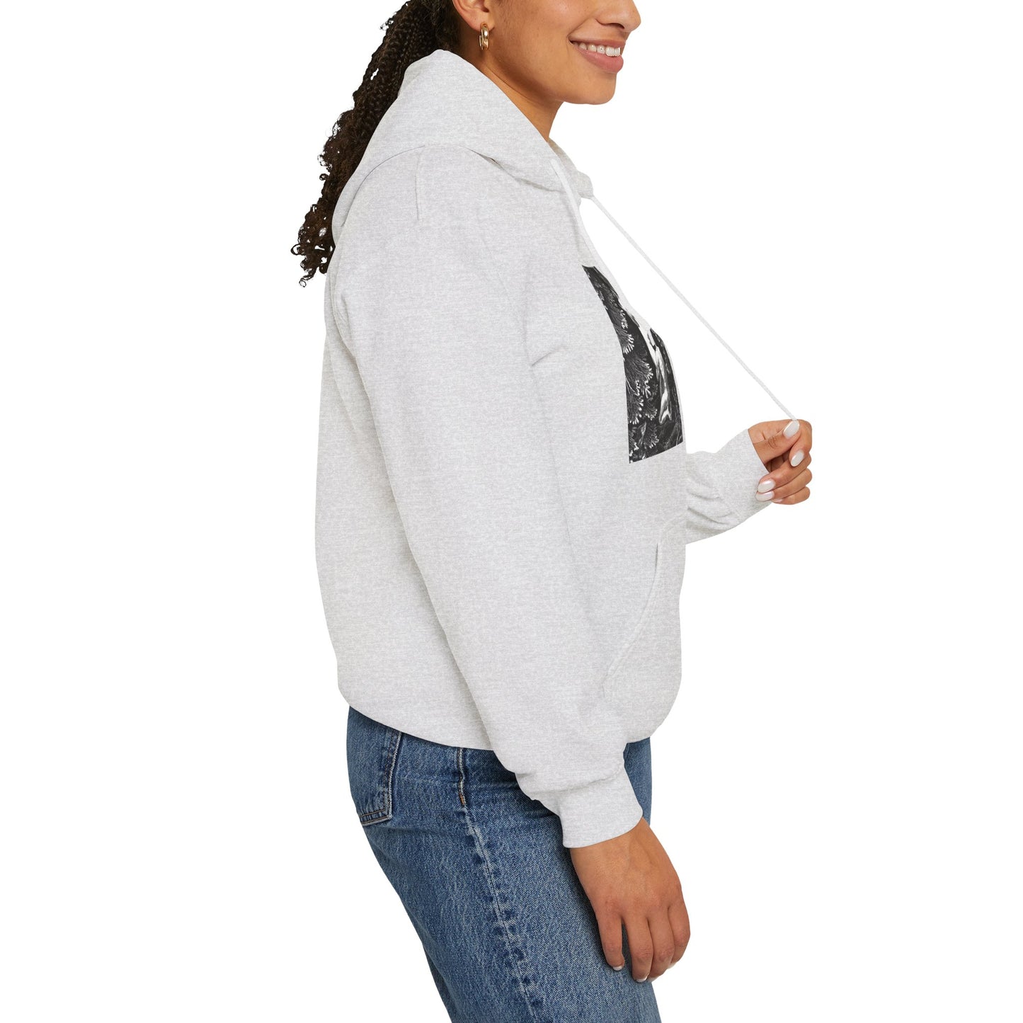 Hooded Sweatshirt- Adam and Eve in Paradise by Max Svabinsky