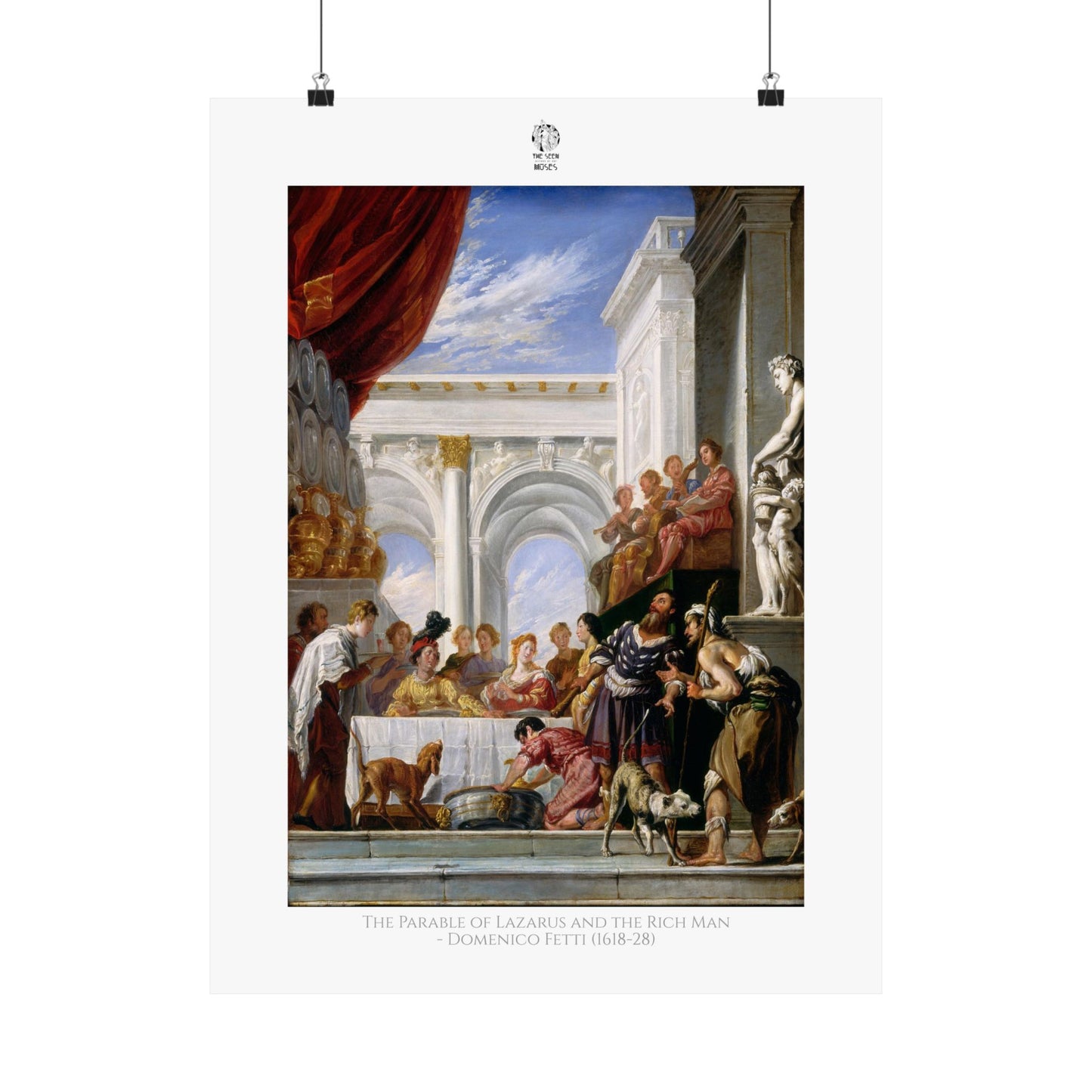 The Parable of Lazarus and the Rich Man - Workshop of Domenico Fetti (1618-28)