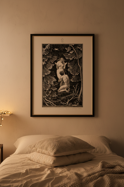 Adam and Eve in Paradise - Max Švabinsky (1918)
