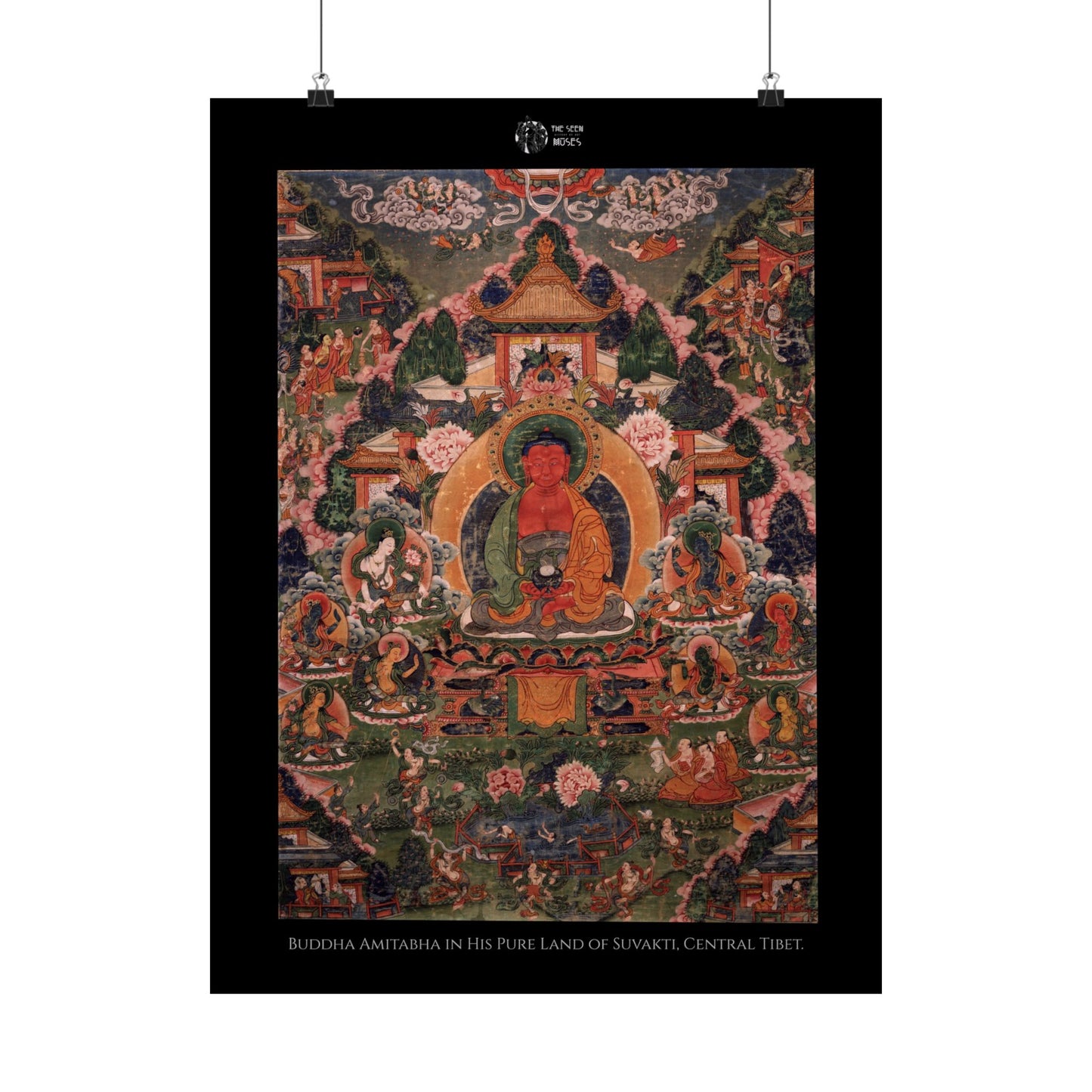 Buddha Amitabha in His Pure Land of Suvakti, Central Tibet.