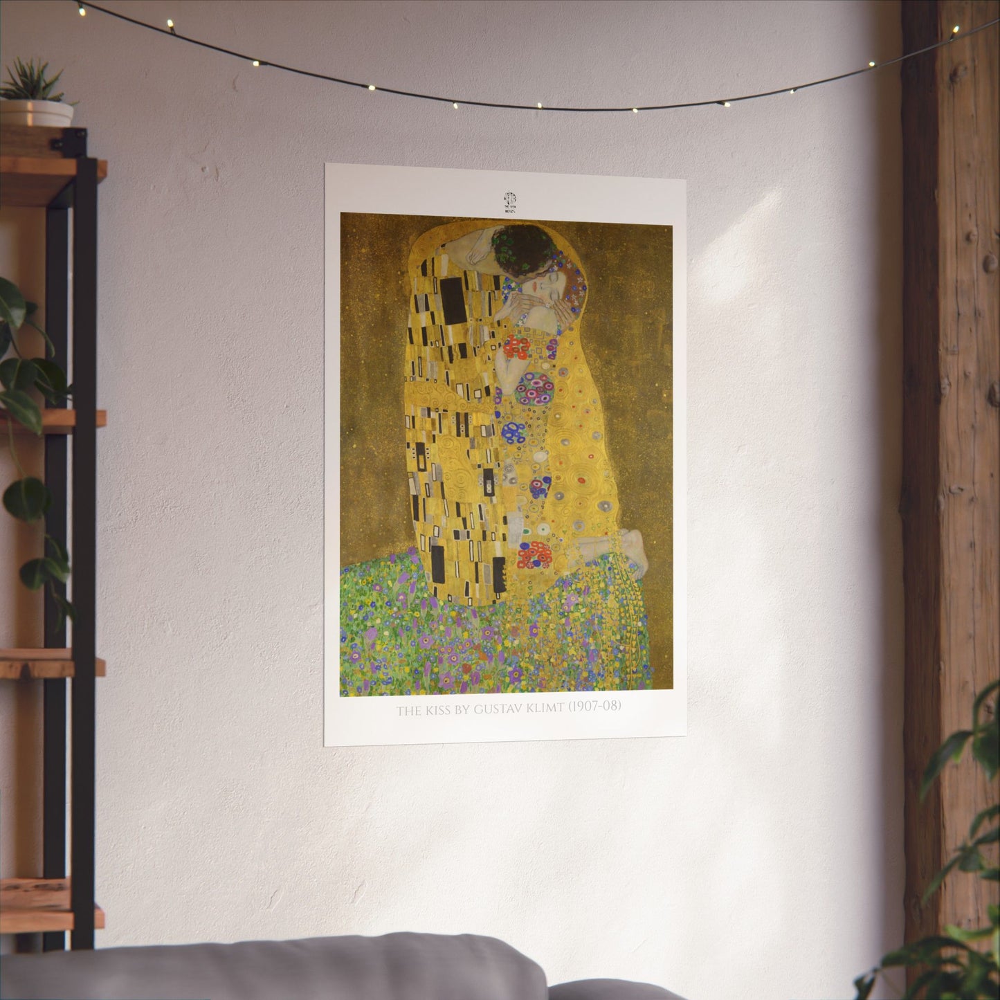 The Kiss by Gustav Klimt (1907-08)