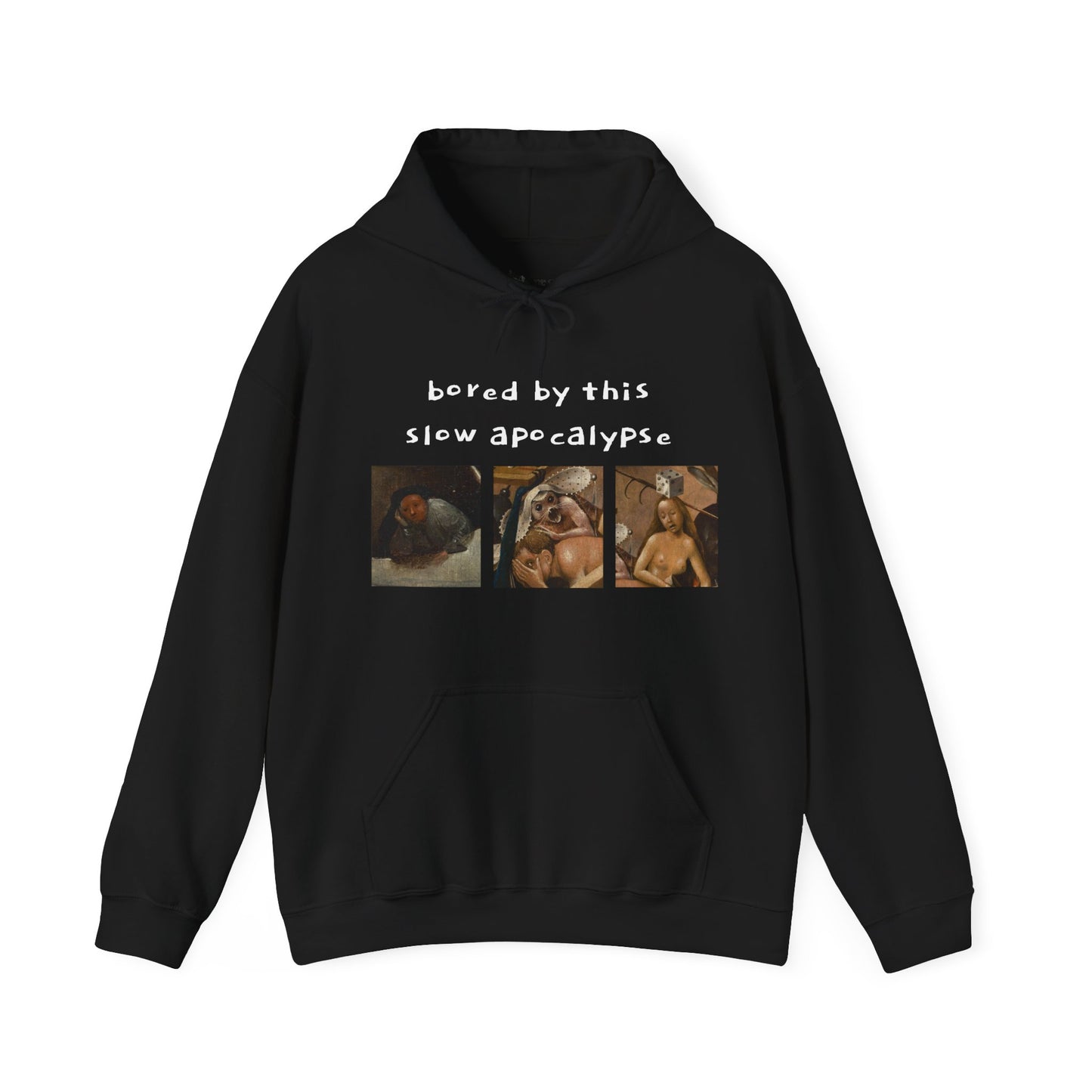 Hooded Sweatshirt- Garden of Earthly Delights (Hell panel) by Hieronymus Bosch (Front+Back)