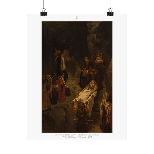 A Wounded Montenegrin, replica, by Jaroslav Čermák (1874)