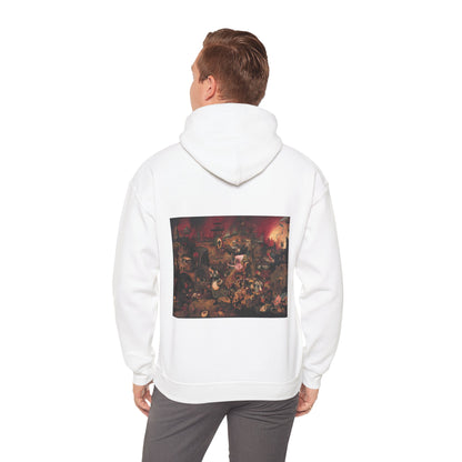 Hooded Sweatshirt- Dulle Griet by Pieter Brueghel the Elder (Front+Back)