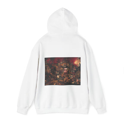 Hooded Sweatshirt- Dulle Griet by Pieter Brueghel the Elder (Front+Back)