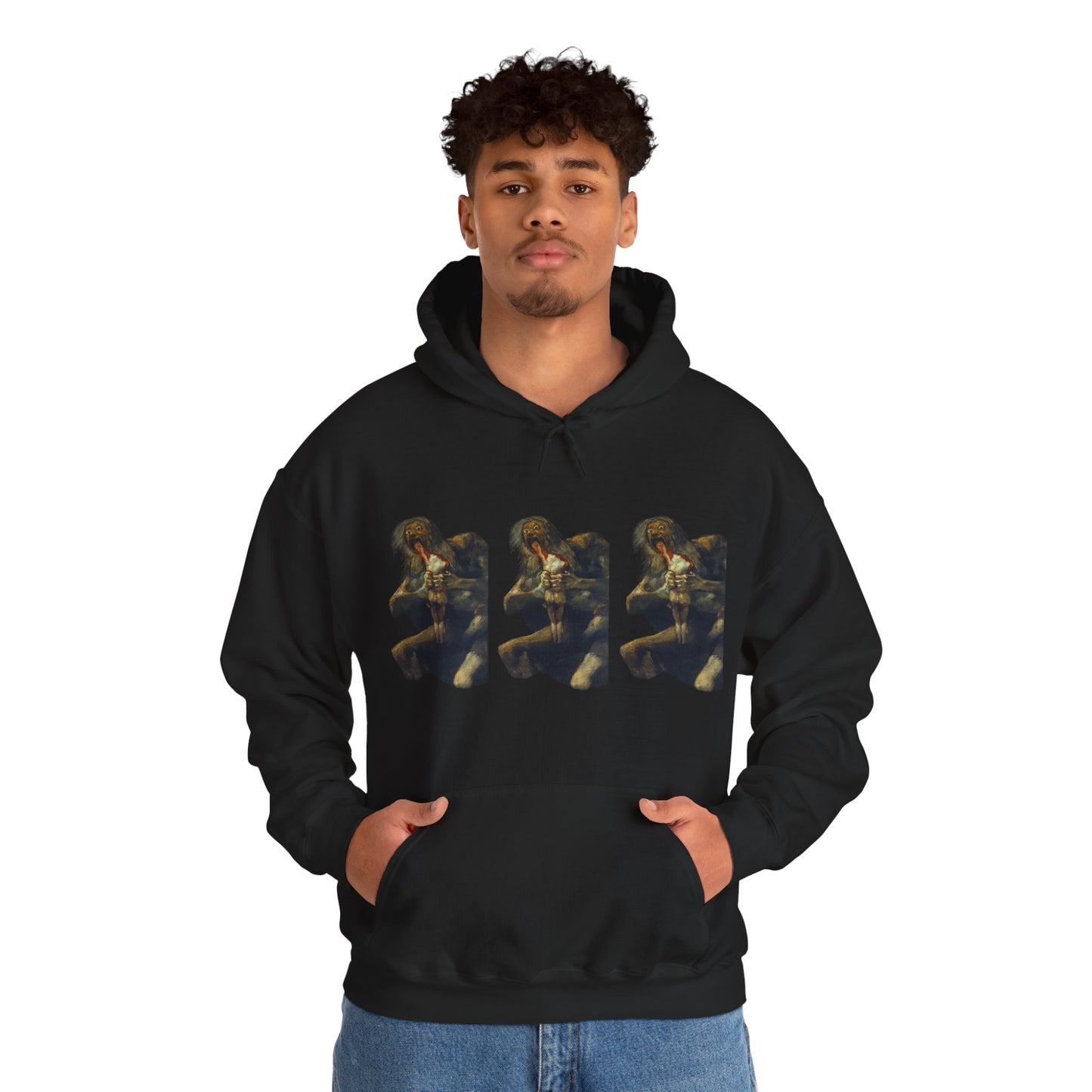 Hooded Sweatshirt - Saturn Devouring His Son by Francisco Goya (1819-23)