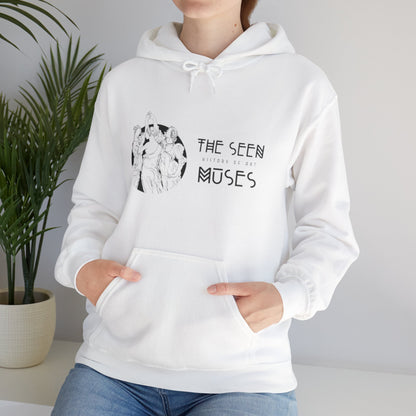 Hooded Sweatshirt- The Seen Muses Primavera by Botticelli logo (Front+Back)