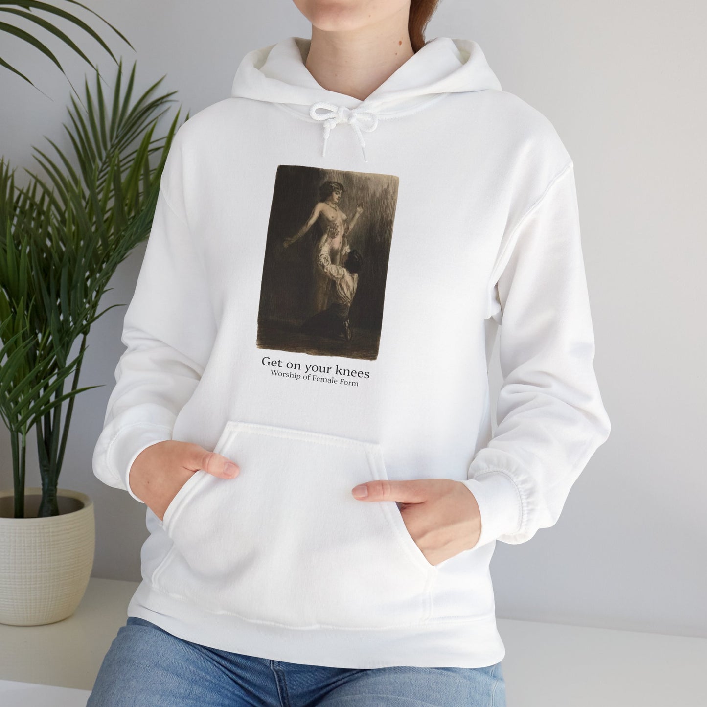 Hooded Sweatshirt- Worship of the Female Form by Almery Lobel Riche