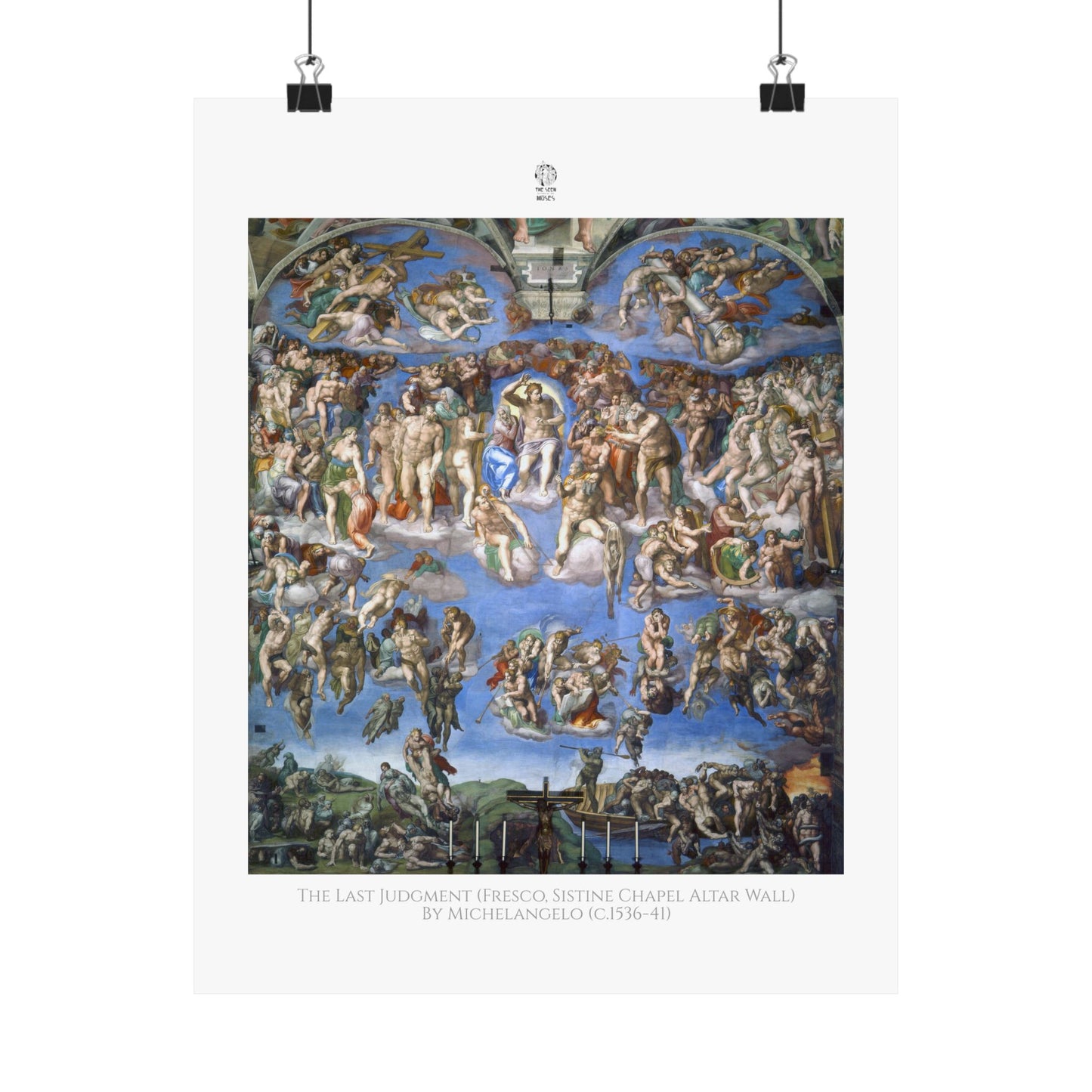 The Last Judgment (Fresco, Sistine Chapel Altar Wall) by Michelangelo (c.1536-41)