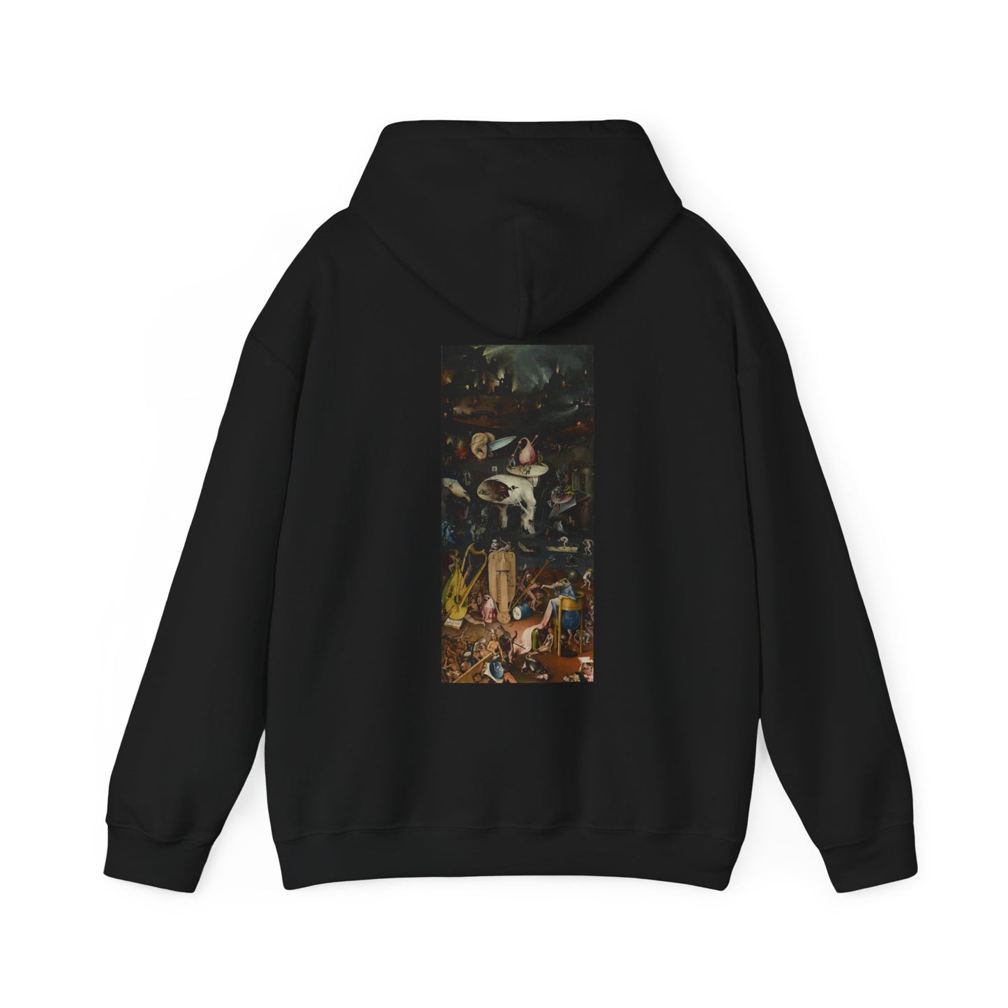 Hooded Sweatshirt- Garden of Earthly Delights (Hell panel) by Hieronymus Bosch (Front+Back)