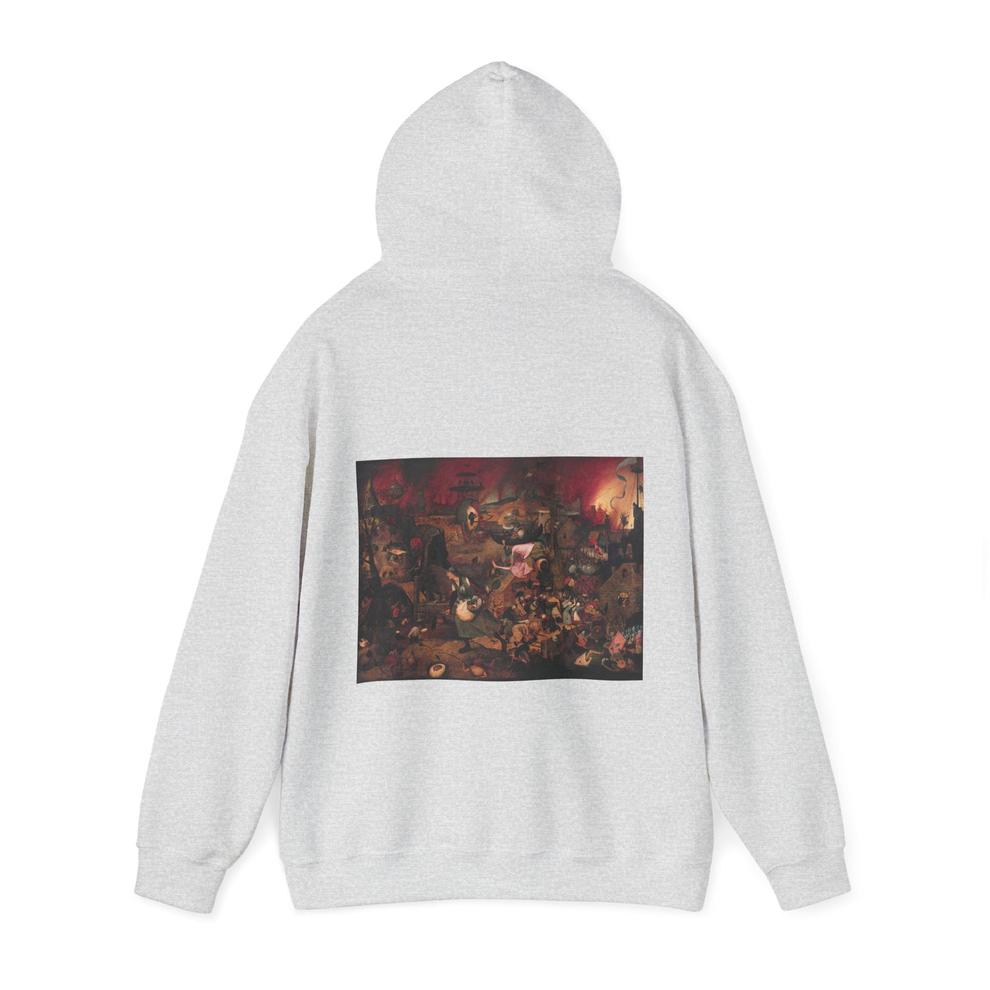 Hooded Sweatshirt- Dulle Griet by Pieter Brueghel the Elder (Front+Back)