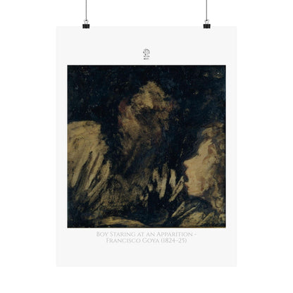 Boy Staring at an Apparition by Francisco Goya (1824-25)
