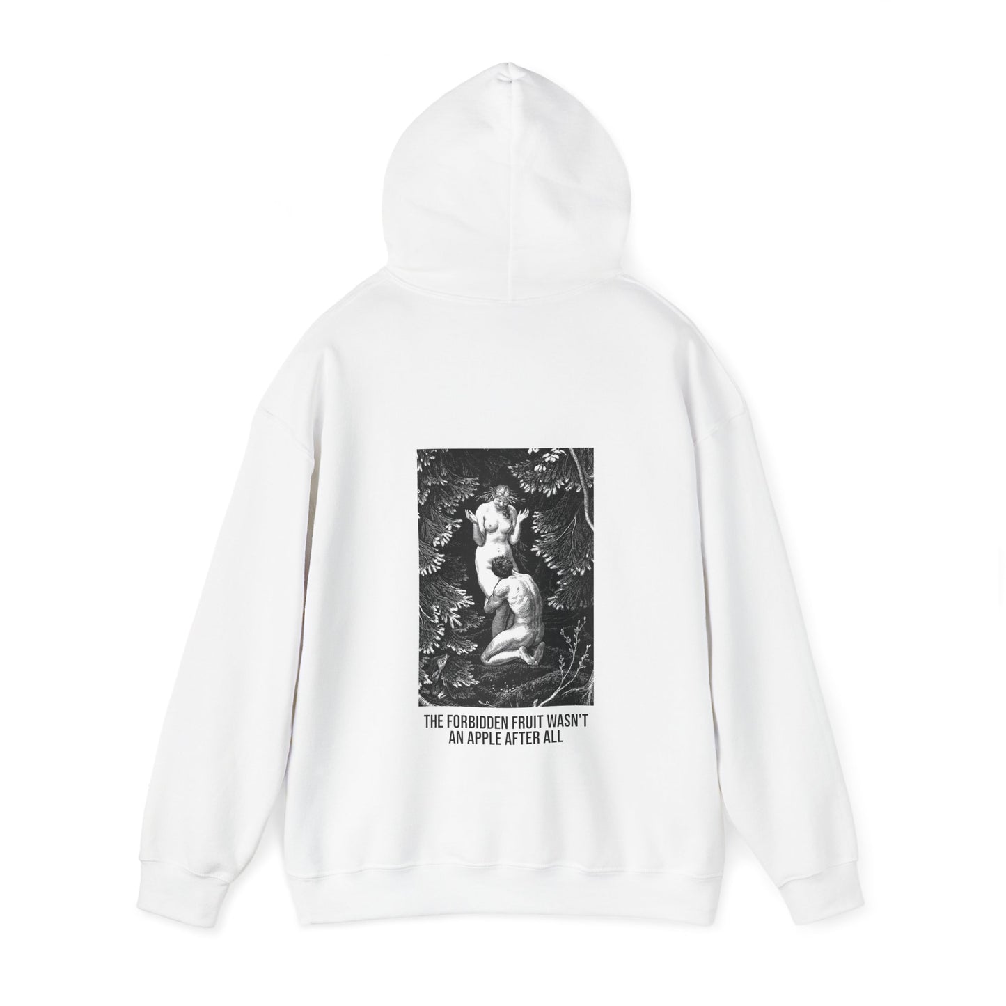 Hooded Sweatshirt- Adam and Eve in Paradise by Max Svabinsky (Front+Back)