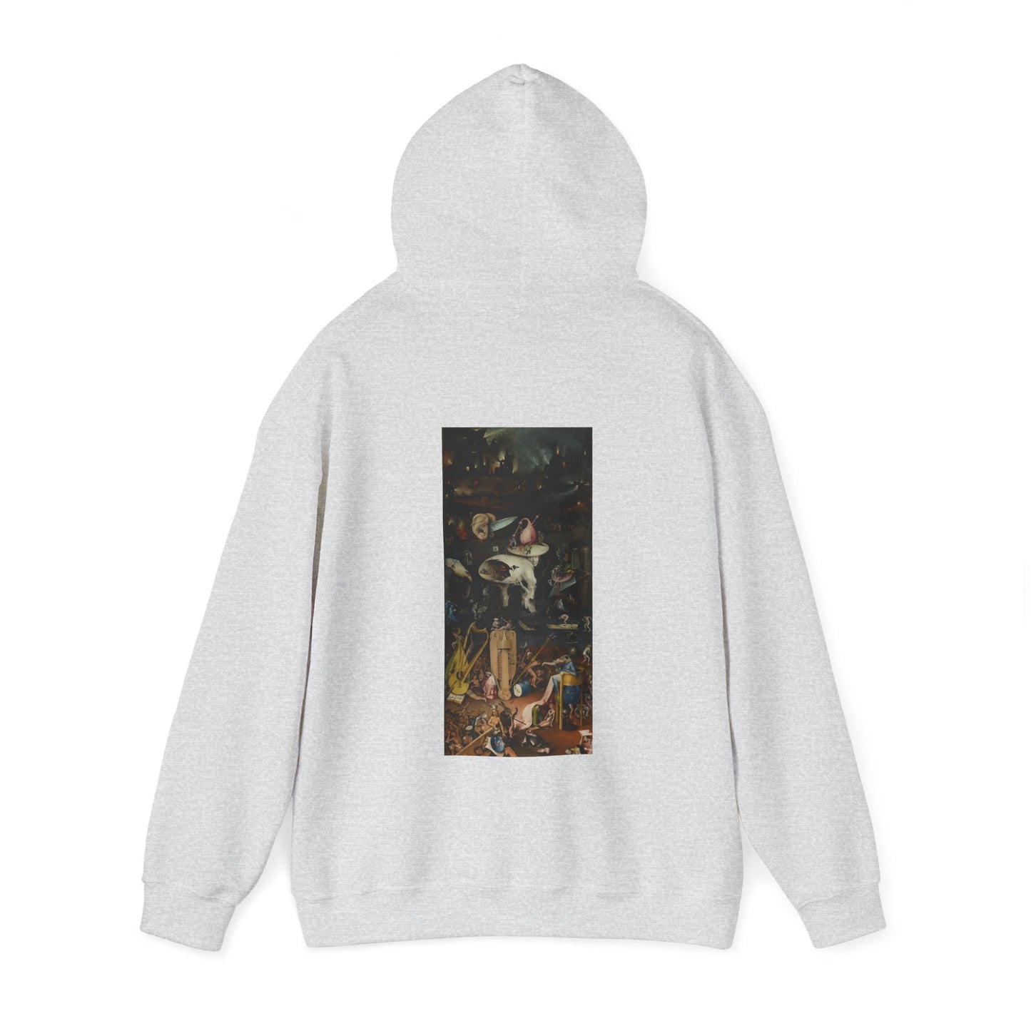 Hooded Sweatshirt- Garden of Earthly Delights (Hell panel) by Hieronymus Bosch (Front+Back)