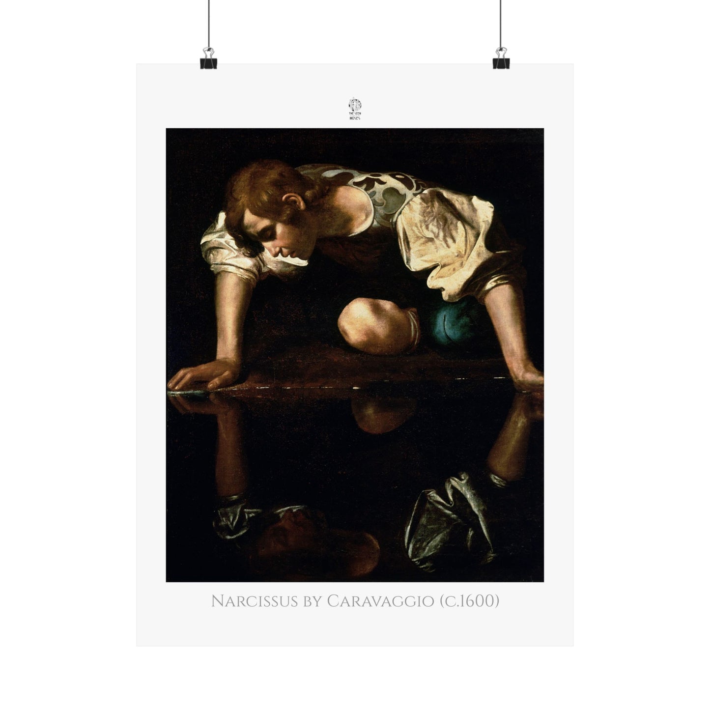 Narcissus by Caravaggio (c.1600)