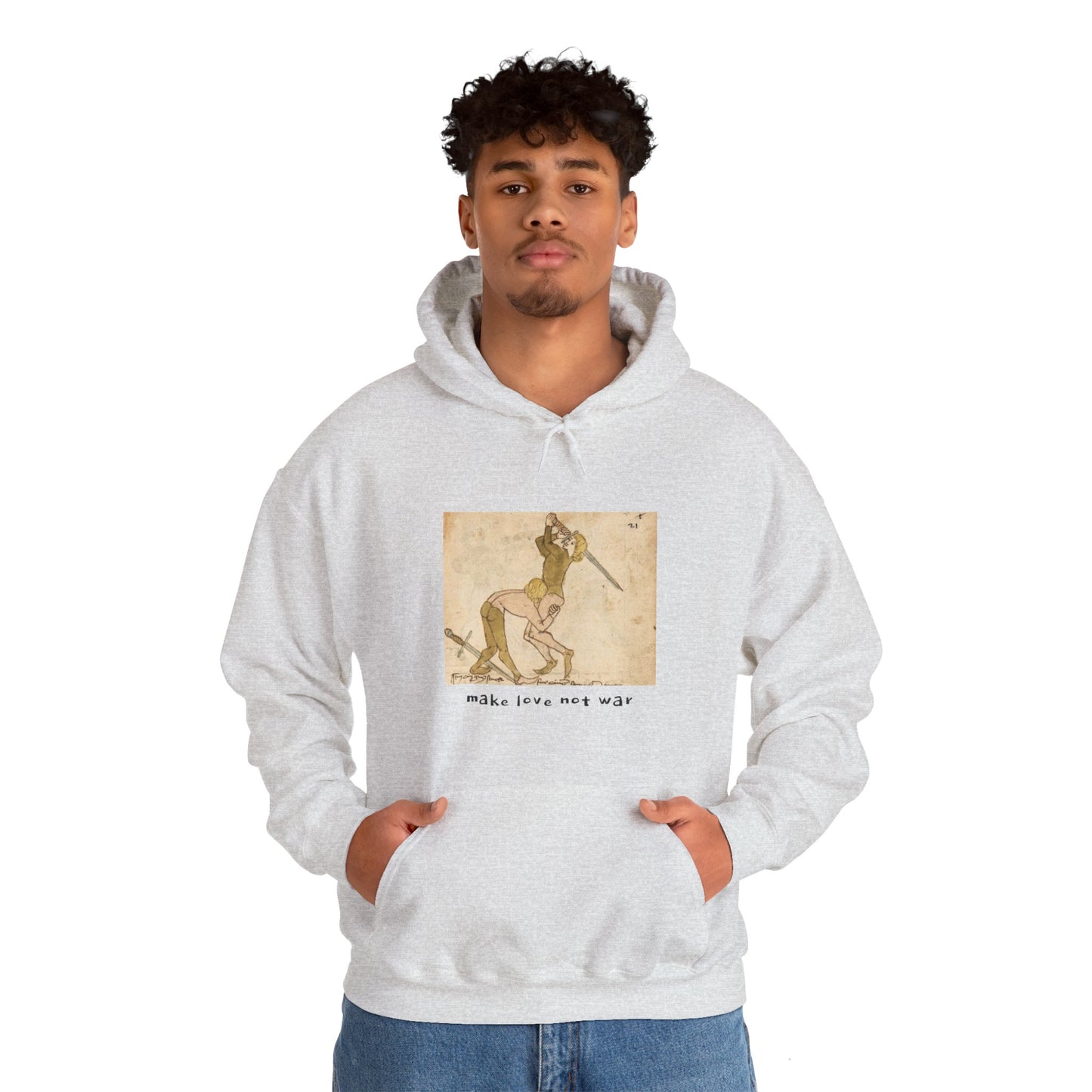 Hooded Sweatshirt- Codex Wallerstein Folio 21R (Front)