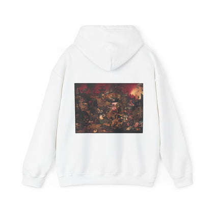 Hooded Sweatshirt- Dulle Griet by Pieter Brueghel the Elder (Front+Back)