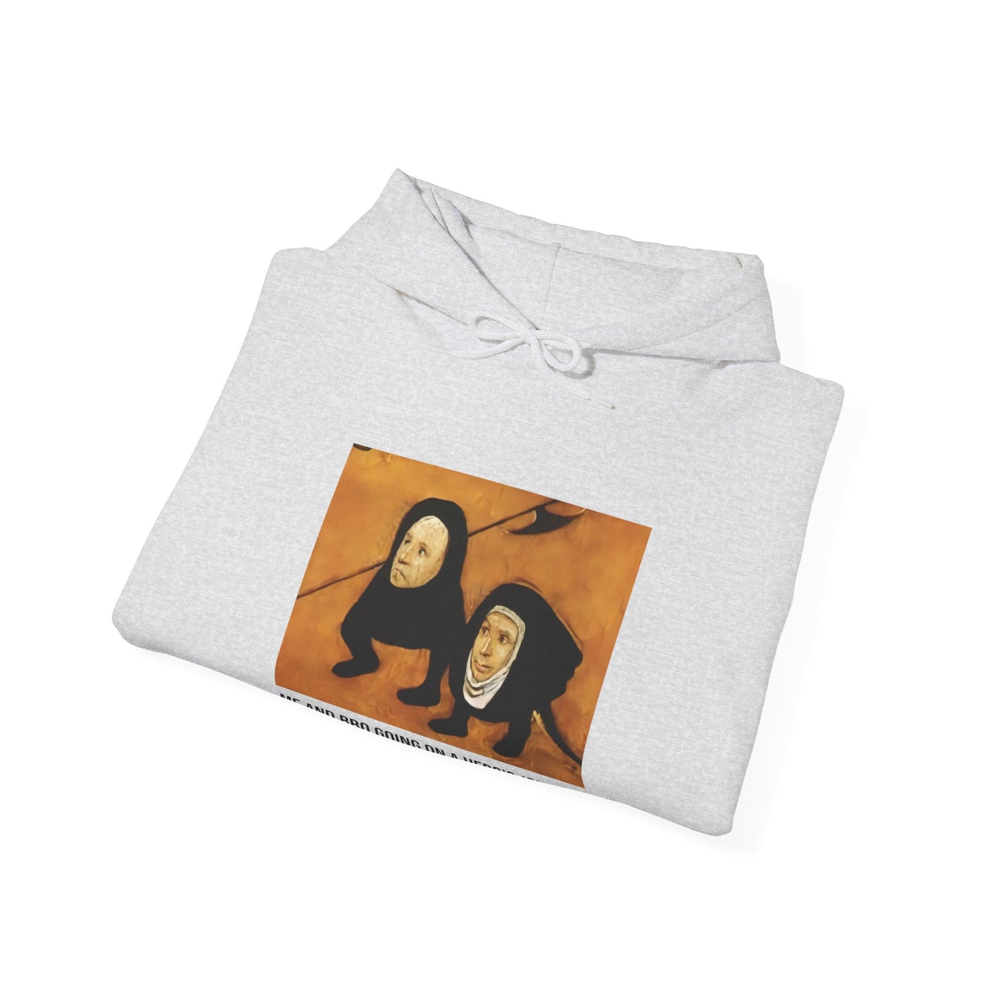 Hooded Sweatshirt -  Hell (Fragment of Last Judgment) by Hieronymus Bosch (Front)