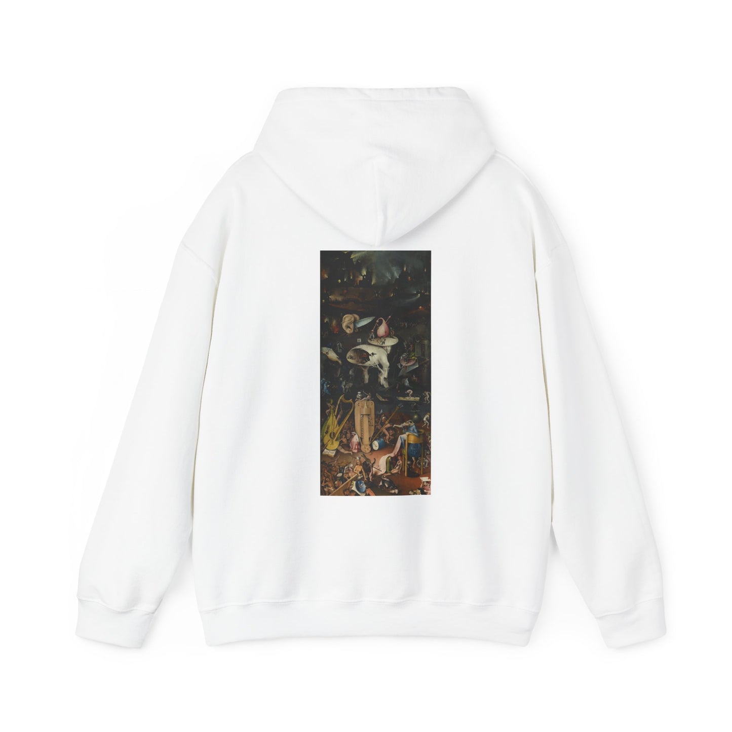 Hooded Sweatshirt- Garden of Earthly Delights (Hell panel) by Hieronymus Bosch (Front+Back)