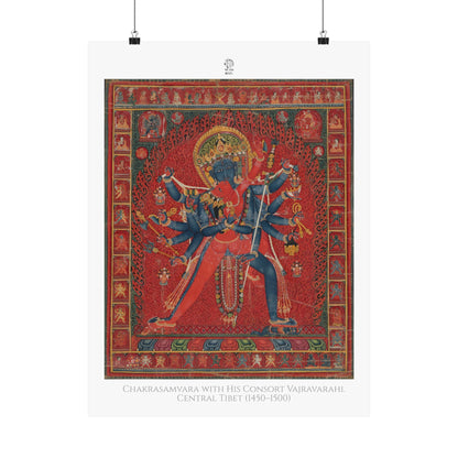 Chakrasamvara with His Consort Vajravarahi. Central Tibet (1450–1500)