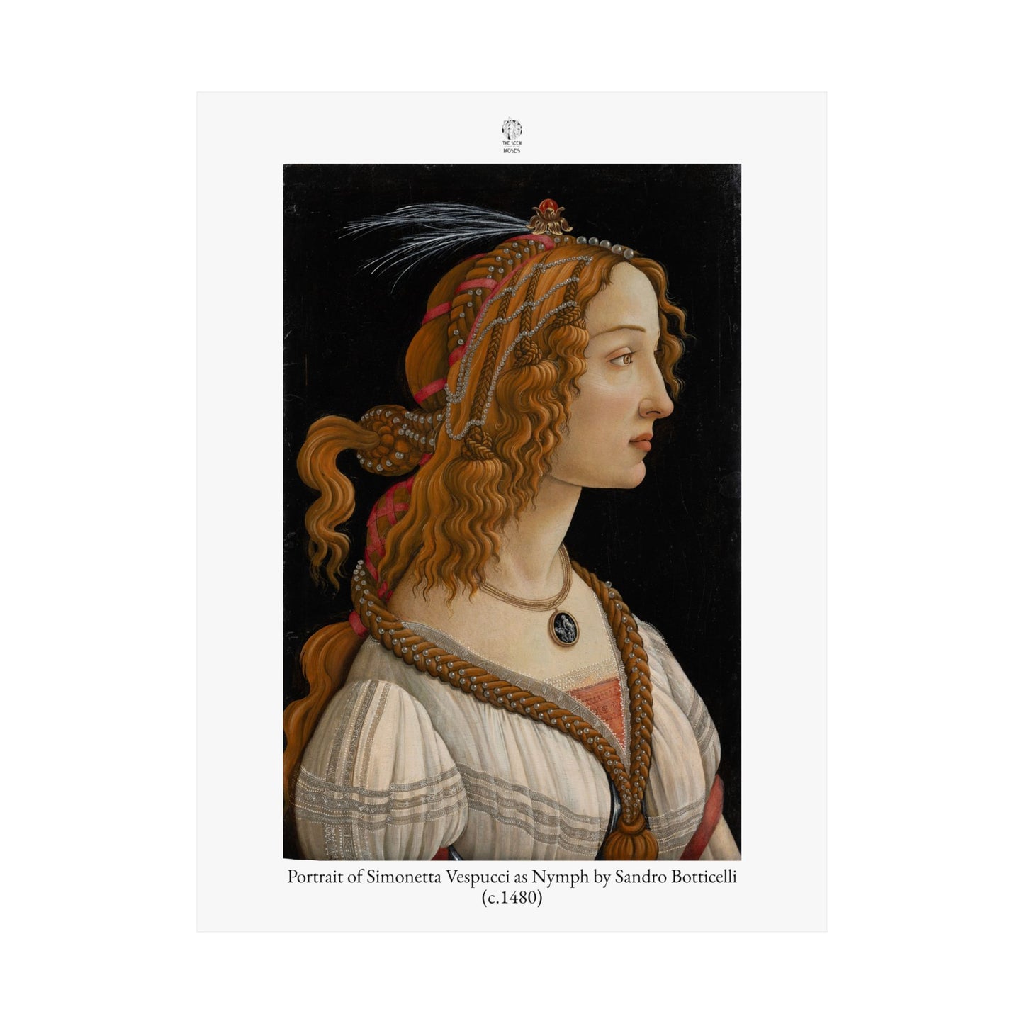 Portrait of Simonetta Vespucci as Nymph by Sandro Botticelli (c.1480)