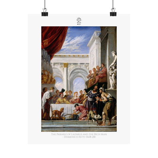 The Parable of Lazarus and the Rich Man - Workshop of Domenico Fetti (1618-28)