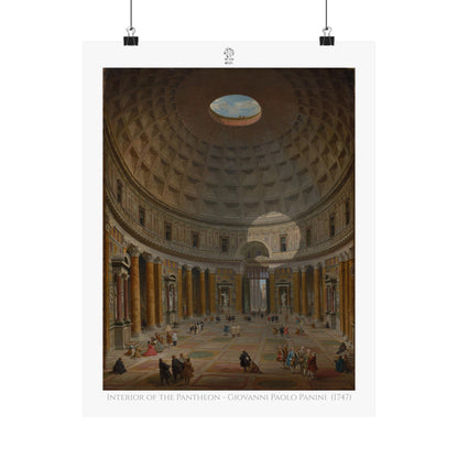 Interior of the Pantheon - Giovanni Paolo Panini (1747)